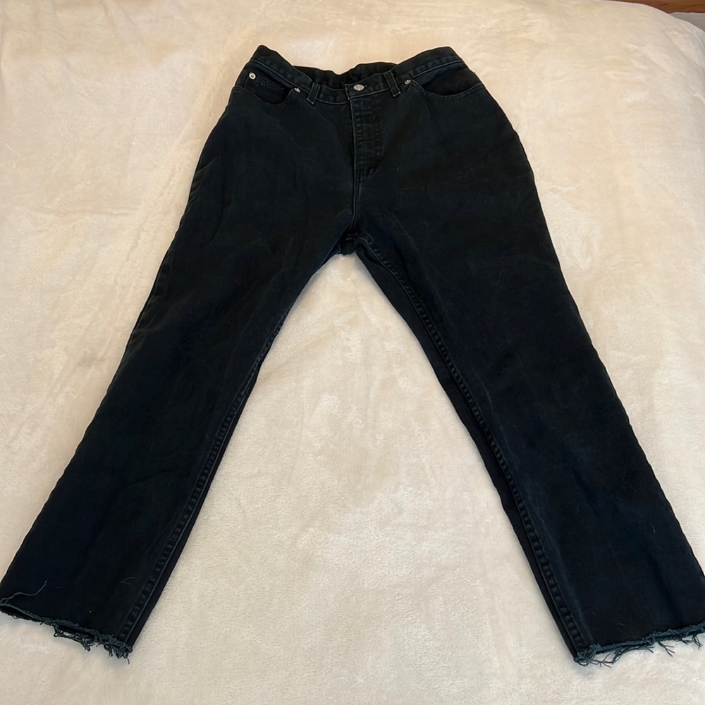 High waisted straight legged Faded Glory Denim